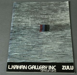Book: Zulu,  1979 By S.  Levine,  Kahan Gallery Nyc