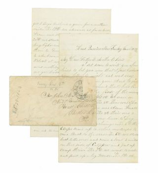 1863 Civil War Letter By Pvt.  Wm.  Smith,  116th Penn - Battle Of Bristoe Station