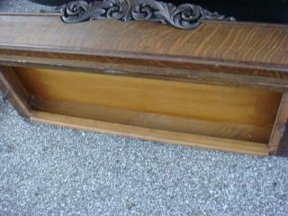 N R P Antique Solid Oak Hand Carved Flare out TOP for Knock Down Wardrobe top 4