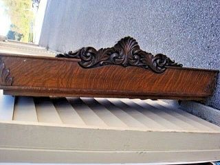 N R P Antique Solid Oak Hand Carved Flare out TOP for Knock Down Wardrobe top 7