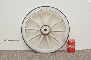 Vintage Old Wooden Cart Wagon Wheel / 40 Cm - Delivery