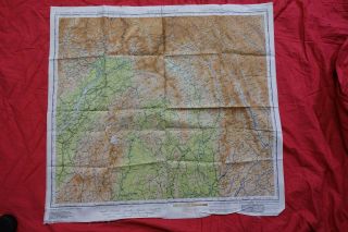 WW2 CBI China Cloth Map and Blood Chit No.  133 AAF Army Air Force Pilots USAAF 4