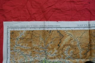 WW2 CBI China Cloth Map and Blood Chit No.  133 AAF Army Air Force Pilots USAAF 7