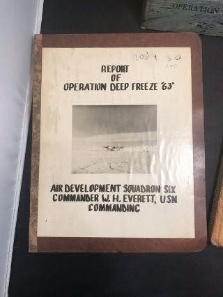 Operation Deep Freeze ‘63 & ‘64 Cruise Books W/ 1963 Navy Report 2