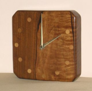 Vintage Mid Century Heavy Wood Clock Kienzle Germany C.  1960s Signed 701a