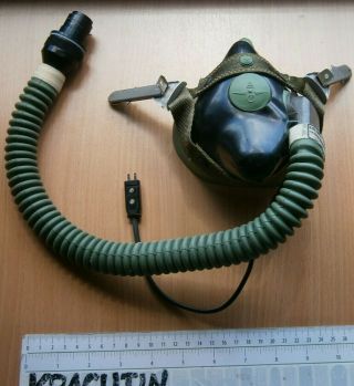 Oxygen Mask For Pilot Helmet Pk 75 Yugoslavia French Ulmer Gueneau Teleoptic 2