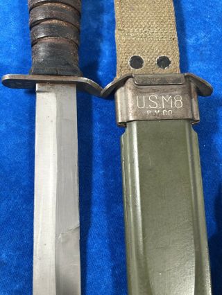 ULTRA RARE WW2 US M3 BOKER GUARD MARK TRENCH / FIGHTING KNIFE WWII 3