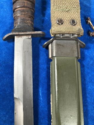 ULTRA RARE WW2 US M3 BOKER GUARD MARK TRENCH / FIGHTING KNIFE WWII 7