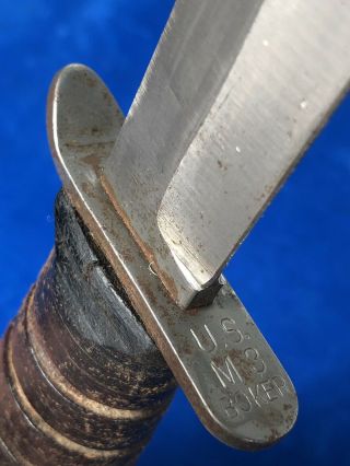 ULTRA RARE WW2 US M3 BOKER GUARD MARK TRENCH / FIGHTING KNIFE WWII 9