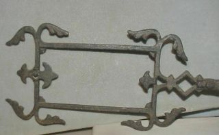 Antique Wrought Iron Weather Vane Arrow Part With Patina