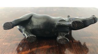 Vintage Carved Wooden Rhinoceros Mid Century Modern (rhino) 5