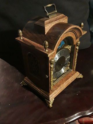 Antique Franz Hermle Mantle Clock Moon Faze