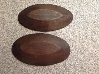 African hand carved wooden bowl tribal Art Dish,  bowl Tray,  Collectable x2 2