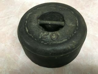 Antique Farm Barn Rustic Primitive Cast Iron Tool Weight For Scales