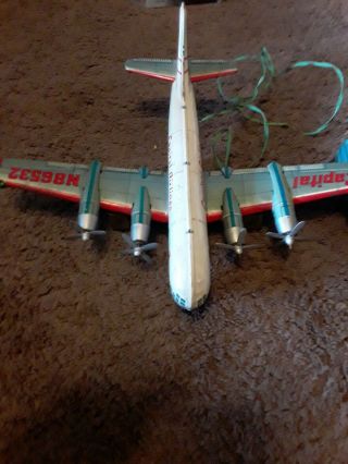 Vtg LINE MAR TIN LITHO CAPITAL AIRLINES VISCOUNT REMOTE CONTROL AIRPLANE JAPAN 2