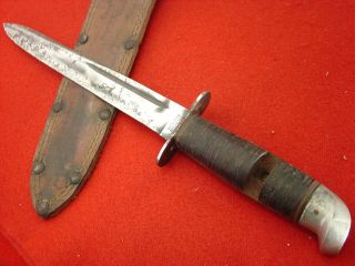 Western Boulder Colo Usa 11 - 1/4 " Vietnam Era Fixed Blade Knife & Sheath