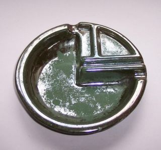 Vintage Art Deco Enamelled Metal Ashtray Trinket Dish