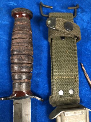 WW2 US M3 IMPERIAL GUARD MARK TRENCH / FIGHTING KNIFE w M8 SHEATH WWII 2