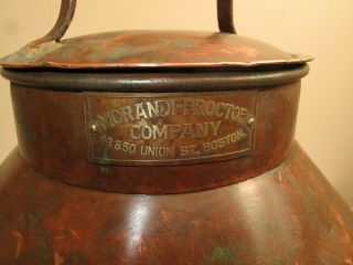 ANTIQUE COPPER JUG SPIGOT MOONSHINE WHISKEY STILL THUMPER 1800S BOSTON UNION ST 2