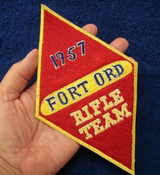 Rare Japanese Made 1957 U.  S.  Army 5th Infantry Div.  Fort Ord Rifle Team Patch