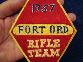 RARE JAPANESE MADE 1957 U.  S.  ARMY 5th INFANTRY DIV.  FORT ORD RIFLE TEAM PATCH 2