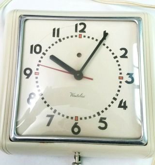 Vintage 1940’s Antique Westclox Art Deco Wall Clock For Display/parts