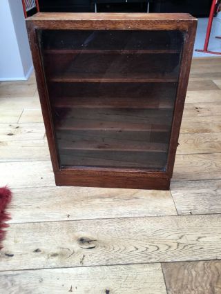 Antique Solid Wood Glass Wall Display Case/cabinet