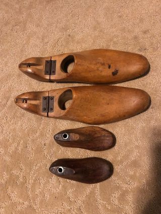 Vintage Wooden Cobbler Shoe Lasts Form Molds