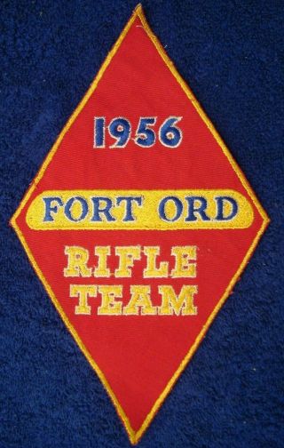 RARE 1956 U.  S.  ARMY 5th INFANTRY DIVISION FORT ORD CALIFORNIA RIFLE TEAM PATCH 3