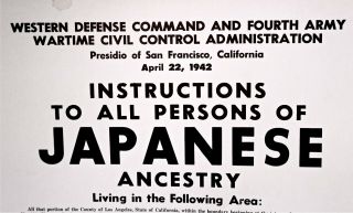 Internment Camp Notice Japanese - Americans Ww 2 1942 Round Up Of Citizens