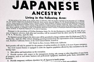 INTERNMENT CAMP NOTICE JAPANESE - AMERICANS WW 2 1942 ROUND UP OF CITIZENS 4