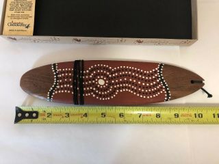 Wooden Bull Roarer Authentic Australian Aboriginal Art by Maria Monaghan 2