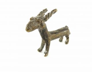 Antelope Goldweight Brass Figurine Asante Ghana African Was $29.  00