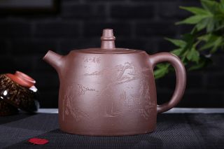 Chinese Yixing Zisha Teapot Handmade Red Han Priests Jing Lan Teapot 680cc