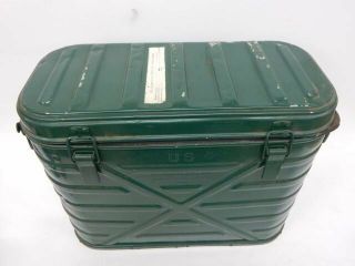 Vintage 1972 Wyott Corp US military heavy duty Insulated field mess food cooler 2