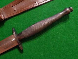 RARE c.  1940 ' s Wilkinson 2nd Pattern Fairbairn - Sykes Commando Knife Scroll Etch 7