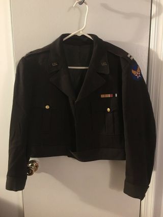 Ww2 Usaaf Tailored Officers Captins Ike Jacket Larger Size 44