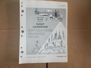 Rare Lockheed Rt - 33a Flight Handbook Photo Version