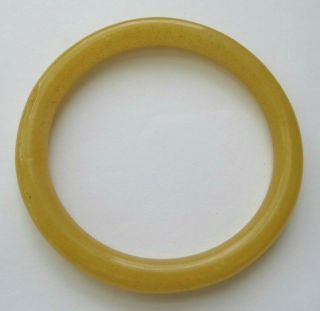 Antique Chinese Peking Glass Imperial Yellow Sewing Basket Ring Bangle Bracelet3