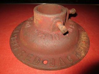 Antique Red Jacket Windmill Hand Pump Base Rnos Cast Iron Water Well Tubular Vtg