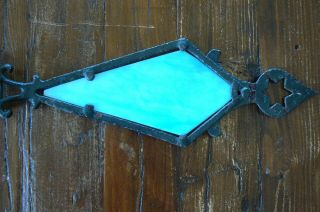 Antique Lightning Rod Arrow with Blue Glass Accent - 3/4 