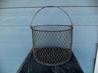 Reserved For Donna - Wire Potato Vegetable Basket W/ Handle