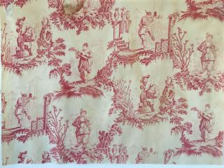 Rare Early 19th C.  French Cotton Chinoiserie Printed Toile (2791) 3