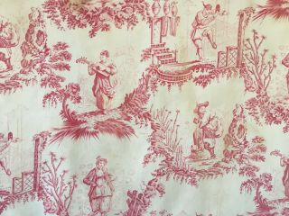 Rare Early 19th C.  French Cotton Chinoiserie Printed Toile (2791) 4