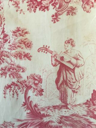 Rare Early 19th C.  French Cotton Chinoiserie Printed Toile (2791) 8