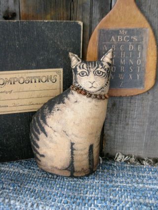 Vintage Cloth Printworks Cat Kitten Doll