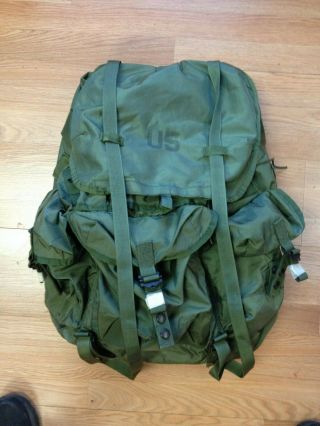 Us Military Alice Combat Field Pack Large Lc - 1 Rucksack W/ Frame