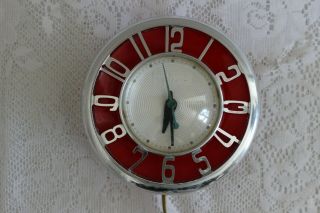 Vintage General Electric Telechron Electric Wall Clock,  Model 2h45