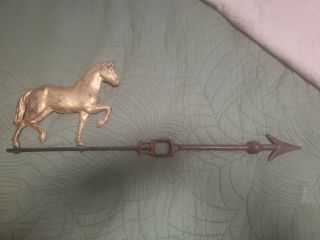 Vintage Large Antique horse Weather vane Directional 25 inches Long 2