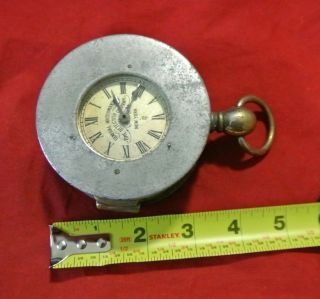 Vintage General Watchman ' s Time Detector Company York Watchman Clock 8